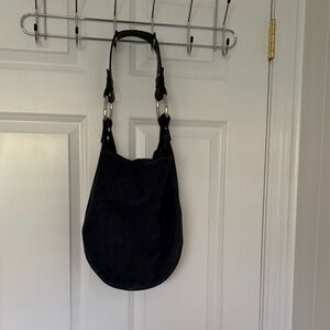 Graf Lantz Black Suede Hobo Bag